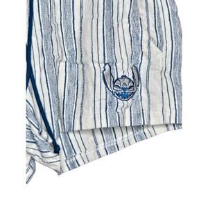 Disney Stitch Blue/White Striped Shorts Women's Medium